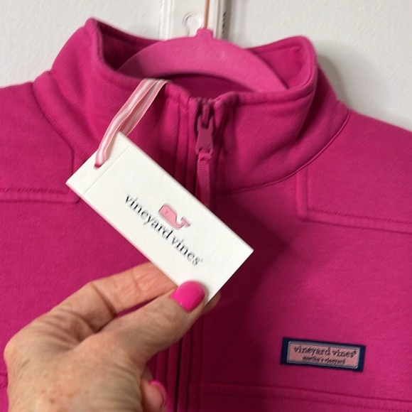 Vineyard Vines Brushed Terry Relaxed Shep Shirt in HTF color Berry, Medium. - Picture 2 of 13